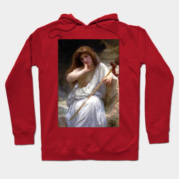 Bacchante - William Adolphe Bouguereau Hoodie by forgottenbeauty